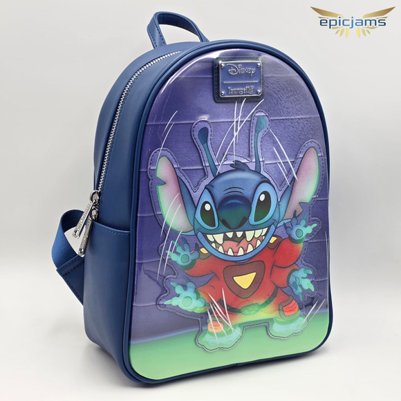 Loungefly Disney Lilo & Stitch Experiment 626 Stitch Blue Mini Backpack New main image 4